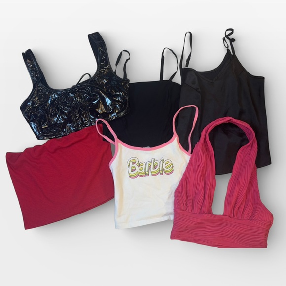 SMALL BUNDLE 18 Total Tops Going Out Crop Tops Misc Brands Brandy Melville SHEIN - Picture 2 of 11